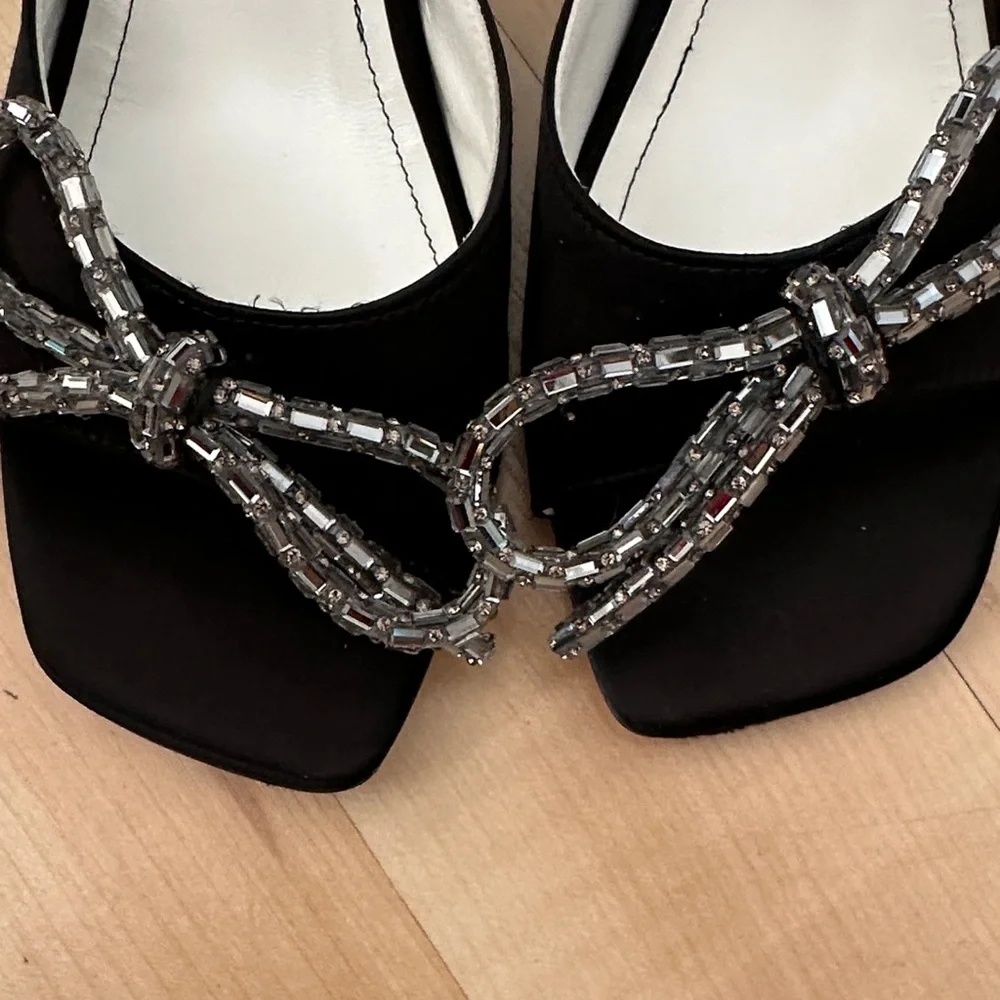 Beautiisoles Elegant Black Bow Women's Heels - Picture 7 of 7